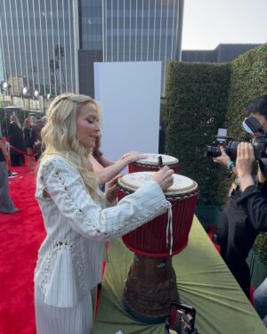 Brandy Ledford Instagram - What an incredible night! Loved every second of supporting @janiesfund at their Grammy’s party. Such an incredible cause supporting youth who age out of foster care, with the help of @iamstevent and @youthvillages. 

I have to say the highlight of the night was meeting the heroes and sheroes from @lafdstation69 and the honor to celebrate them🙏🏼

I mean, and @officialhilaryroberts and I always always have the best time together💃 Love you sis. 

@tiffanyhaddish was flawless as always. Loved hanging out with the phenomenal @revolinogharibian too. Such a special night, lots of sweet emotion ❤️

Killer af pinstripe suit: @jeanpaulgaultier 
Gorgeous Jewels: @tovastore 
Sexy Hair: @suzistylz 
Flawless Makeup: @makeupbya_rmine 
Styled by the incomparable: @cara_gordon