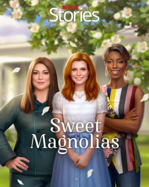 Brooke Elliott Instagram - Check out the new Sweet Magnolias game 😃 where you get to walk the streets of Serenity…and don’t forget to Pour It Out! Download Netflix Stories: Sweet Magnolias! Available now 🥰