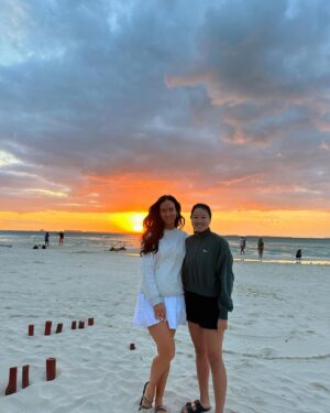 Camille Dufresne Instagram - Sunsets, golf carts and boats