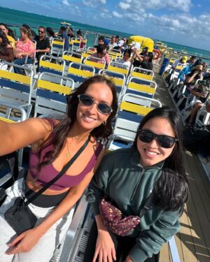 Camille Dufresne Instagram - Sunsets, golf carts and boats