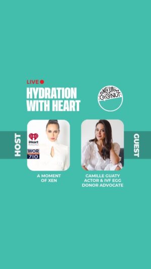 Camille Guaty Instagram - Aired on 'A Moment Of Xen' @iheartradio @wor710 In our Hydration With Heart segment by @onceuponacoconut featuring actor @camilleguaty . You may know her from @hbo 's #Duster or #HaroldandthePurpleCrayon 🌟Beyond her impressive career, Camille’s story is one of resilience and hope. After a four-year long journey through #IVF treatments she welcomed her son in 2019 through donor conceptions. 
chatting all about her path to motherhood and shines a light on women’s fertility issues.