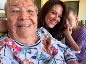 Camille Guaty Instagram - Precious moments with abuela!! Time is fleeting 🤍

4 generations 🤍🤍🤍

Thank you to the best caretakers in the world!