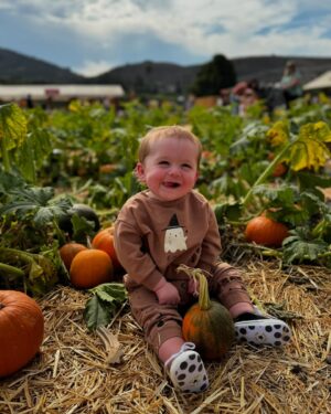 Camryn Grimes Instagram - Hasn’t met a pumpkin he hasn’t liked. My boy. 🎃