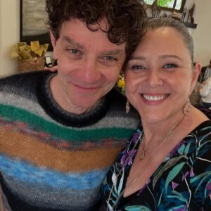 Camryn Manheim Instagram - Happy ChristmaHanukkah everyone. Sending you love and holiday cheer from my family to yours. ❤️🌲🕎🎁🙏