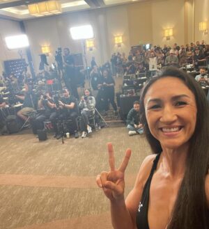 Carla Esparza Instagram - Thank you to everyone at @ufc behind the scenes who has not only made it the undisputed top promotion in the world, but also been so cool and amazing to work with. I feel like I’ve grown up with you all this past decade. You all are the heart of the promotion… The matchmakers, media team, film crew, photographers, production, IT, PI staff, travel, hair braiders, makeup (special shoutout to @suzesuzeq 🕊️ ), accounting, commentators, and everyone in between, thanks for everything!❤️🙏🏼 (I wish I had grabbed more pics with you all 😢).