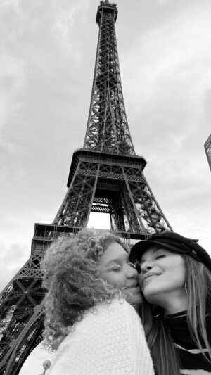 Carmit Bachar Instagram - Divas in Paris😛 #eiffeltower #paris #beyonce #momanddaughter #kealarose #minime