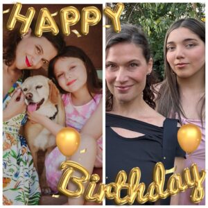 Catherine Mazoyer Instagram - Las dos mujeres más importantes de mi vida cumplen años hoy ❤️
Soy la persona más afortunada del planeta por tenerlas a mi lado. 
Feliz cumpleaños Galita y Fran, las hermanastras 🤣❣️