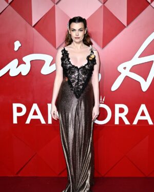 Charli Howard Instagram - channelling a @rodarte fairy nymph for last night’s #BritishFashionAwards 🧚‍♀️🦋🖤 thank you to my glam team & to @carolinerush @britishfashioncouncil @1664ukblanc for the most gorgeous evening - still gagged at seeing @badgalriri ❤️🥲💋 #BFAs #rodarte