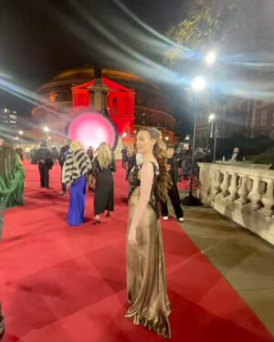 Charli Howard Instagram - channelling a @rodarte fairy nymph for last night’s #BritishFashionAwards 🧚‍♀️🦋🖤 thank you to my glam team & to @carolinerush @britishfashioncouncil @1664ukblanc for the most gorgeous evening - still gagged at seeing @badgalriri ❤️🥲💋 #BFAs #rodarte