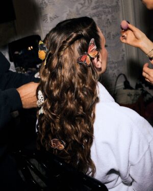 Charli Howard Instagram - channelling a @rodarte fairy nymph for last night’s #BritishFashionAwards 🧚‍♀️🦋🖤 thank you to my glam team & to @carolinerush @britishfashioncouncil @1664ukblanc for the most gorgeous evening - still gagged at seeing @badgalriri ❤️🥲💋 #BFAs #rodarte