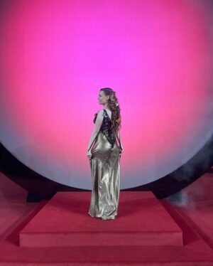 Charli Howard Instagram - channelling a @rodarte fairy nymph for last night’s #BritishFashionAwards 🧚‍♀️🦋🖤 thank you to my glam team & to @carolinerush @britishfashioncouncil @1664ukblanc for the most gorgeous evening - still gagged at seeing @badgalriri ❤️🥲💋 #BFAs #rodarte