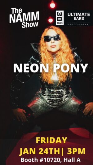 Chastity Ashley Instagram - This year is my return at @thenammshow , the world’s biggest music conference, and this time it’s extra special! I’m blessed to be partnering with @ultimateearspro for their big anniversary, celebrating the incredible collective of artists and the debut of Neon Pony. 

As this year kicks off with my musical heartbeat, my promise is to bring forth a series of unforgettable moments. From new original music releases to global tours to the next episode of “Beats in Hidden Retreats,” which is just the beginning!

Please come and catch a sneak peek of my show tomorrow Friday, Feb 24th at BOOTH 10720 **3pm in Hall A**. I can’t wait to see all ya’ll as we light up the halls. 

#NAMM2025 #UltimateEarsPro #NeonPony