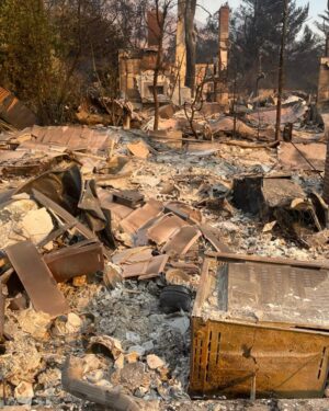 Christina Moses Instagram - this was my house. 
our neighborhood. our families. our friends. our beautiful community. the wildlife…those precious animals and crawly things… so many…this is devastating loss. 
 
we will heal and build/create new. moment by moment. breath by breath. one step at a time. 🙏💔♥️
 
#eatonfires 
#eaton 
#altadena 
#altadenafire 
#california 
#californiawildfires 
#wildfires