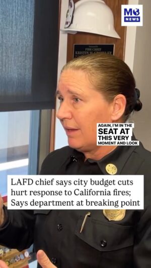 Christina Pascucci Instagram - Los Angeles Fire Chief Kristin Crowley responded Friday to budget cuts that she says have hurt firefighters’ abilities to fight the deadly wildfires across the city. 

In an interview with @christinapascucci, the fire chief said the fire department has been cut as the needs of the city have increased in recent years. She says the @losangelesfiredepartment was at a “breaking point,” even before these fires.