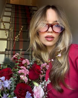 Claudia Sulewski Instagram - vogue-ing for my valentine 1,932 mi away🌹