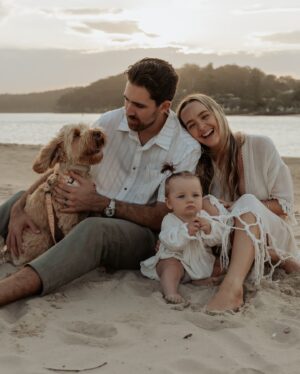 Cleo Massey Instagram - 13 years together and 3 years married today. 🤍🌛 I am absolutely in love with you and in love with the life and family we’ve created. 👶🏼🐶 I pinch myself everyday. 🍀

Photos by the amazing @emmatianphotography