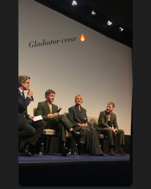 Connie Nielsen Instagram - @gladiatormovie is out TODAY!!!! New York screenings, @gq party, @kellyclarkson who rocked, @cbsmornings thank you all for the love. To all the fans (who stood in the rain) - thank you for showing up for us❤️❤️❤️