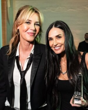Connie Nielsen Instagram - #sffilmfestival @demimoore you simply rock - congratulations on your award. What a lovely night❤️❤️❤️