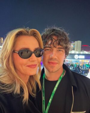 Connie Nielsen Instagram - Day 1❤️🍾 A heartfelt thank you for the incredible experience at the #f1 #grandprixlasvegas2024 to @scuderiaferrari @gladiatormovie @paramountpics - truly exciting - and for celebrating with me 🙏🙏🙏 my darling Seba