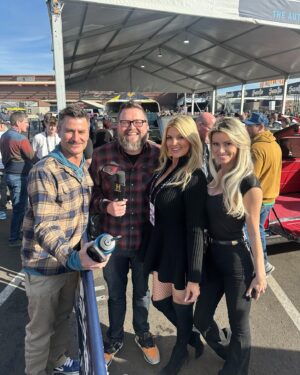 Courtney Hansen Instagram - Incredible times catching up with dear friends at @barrett_jackson Scottsdale 2025!! The last photos & video are of my friend & cohost @fullermoto’s beautiful custom Scout going across the Block and selling for $300K!! ❤️