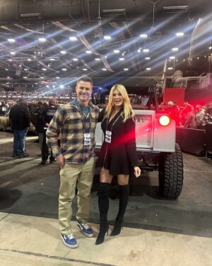 Courtney Hansen Instagram - Incredible times catching up with dear friends at @barrett_jackson Scottsdale 2025!! The last photos & video are of my friend & cohost @fullermoto’s beautiful custom Scout going across the Block and selling for $300K!! ❤️