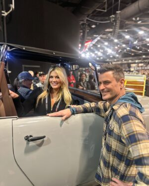 Courtney Hansen Instagram - Incredible times catching up with dear friends at @barrett_jackson Scottsdale 2025!! The last photos & video are of my friend & cohost @fullermoto’s beautiful custom Scout going across the Block and selling for $300K!! ❤️