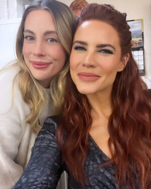 Courtney Hope Instagram - 🎥
❤️ Work with your friends 
❤️ Vibe with your friends 
❤️ Play pretend with your friends 
❤️ Cry with your friends 
❤️ Dream with your friends 
❤️ Scream at your friends..? … No? .. okay maybe that’s just us over here on Stage 43… 
@youngandrestlesscbs 

More YR BTS content - noted! More next year 🥰

🥂 Cheers to a wonderful roller coaster year in Genoa City 🤩