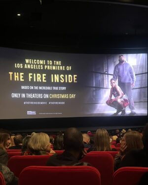 Courtney Taylor Instagram - The Fire Inside LA premiere! Beautiful story , perfect casting , and wonderfully made! RUN to the theater Christmas Day for this one!

@thefireinsidemovie #thefireinside