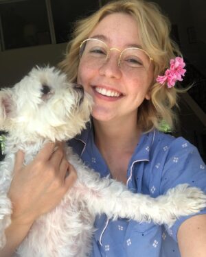 Cozi Zuehlsdorff Instagram - Yesterday was a bit of a shock ♥️ within a few hours, my family dog Bandit started declining and we ended up having to say goodbye. 

Bandit, when I was a little girl, I wished for you on every birthday candle. Thank you for the best 14 years. I’m gonna miss your raspy bark, your obsession with treats, hearing you happily panting in the other room, watching you gleefully tear up our wrapping paper on Christmas…the house is so quiet without you. But already we’re finding ways to keep your memory alive. ♥️ We adore you, Bandi.