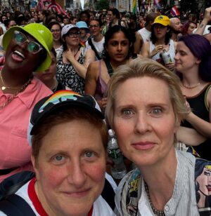 Cynthia Nixon Instagram - Happy Valentines Day, baby. 
Can’t believe I get to spend my life with you. 
❤️❤️❤️