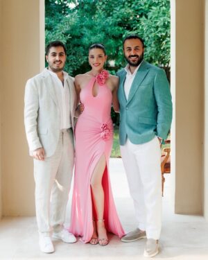 Cynthia Samuel Instagram - When your cousin marries the most amazing woman! 💍✨ Welcome to our family, beautiful— we love you so much! ❤️ Congratulations to the happy couple! 🥂 
Cheers to Elie & Élé