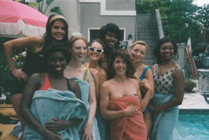 Damaris Lewis Instagram - Queen Of The Ring, In Theaters, March 7th @queenofthering 📷 BTS on Film, by our fearless leader @emilybett