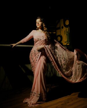 Dananeer Mobeen Instagram - Saree meets sparkle ✨
-
Styling @aarindanoor 
Photography @shahrukhsheikh__ 
Hair @sultansumair