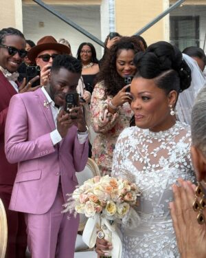 Dawnn Lewis Instagram - What a gorgeous and love-filled day! May God’s forever blessings surround my “Sis” @YvetteNicoleBrown and her new hubby @AnthonyRoyDavis throughout their life journey together. The ceremony was passionate, hilarious, very emotional and we had a blast! A time was had by all! ☺️💖🙏🏽👏🏽

#friends #wedding #celebratelove #sisterhood #friendship #yvettenicolebrown #love