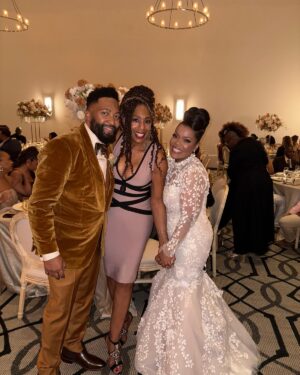 Dawnn Lewis Instagram - What a gorgeous and love-filled day! May God’s forever blessings surround my “Sis” @YvetteNicoleBrown and her new hubby @AnthonyRoyDavis throughout their life journey together. The ceremony was passionate, hilarious, very emotional and we had a blast! A time was had by all! ☺️💖🙏🏽👏🏽

#friends #wedding #celebratelove #sisterhood #friendship #yvettenicolebrown #love