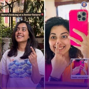 Deepti Devi Instagram - मराठी कलाकारांनी बजावला मतदानाचा हक्क!❤️👉

#voting #rajshrimarathi #marathicelebs #vote #matdan