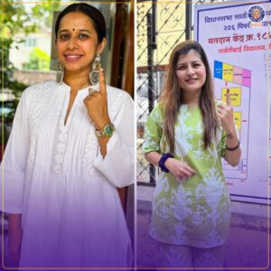 Deepti Devi Instagram - मराठी कलाकारांनी बजावला मतदानाचा हक्क!❤️👉

#voting #rajshrimarathi #marathicelebs #vote #matdan