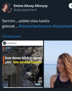 Defne Kayalar Instagram - 🖤 İnanıyorum, hesap verecekler. 
#isiasortakdavamız 
#isiasolasıkast
#isiashepimizindavası