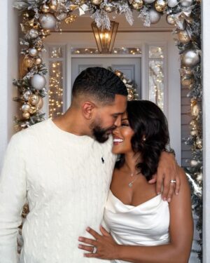 Denyce Lawton Instagram - Happy Holidays Everyone!!! Our FIRST Christmas as The GRASTI’s!!! 🥰😍 We’ve had the fun of being able to celebrate Christmas in Atlanta, Miami and now Los Angeles !!! Sharing some of our Holiday Cards that we only shared with Close Family & Friends over the years 🥰🥰 

NOTE : To those who aren’t able to feel joyous or celebratory right now during the holidays… my deepest love and thoughts are with you and your family as you endure what you’re experiencing! Wishing EVERYONE more love, light, prosperity, great health, wealth, joy, compassion, self love & healing !!! 🫶🏽🫶🏽🫶🏽

♥️ The GRASTI’s #GrastiEverAfter Denyce, Eban, Kimchi & Mochi #MerryChristmas #Christmas2024
