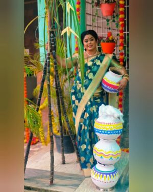 Devipriya Instagram - அனைவருக்கும் தித்திக்கும் தை பொங்கல் நல்வாழ்த்துக்கள் 🙏✨❤️