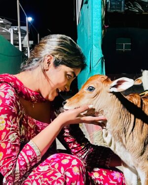 Dimple Hayathi Instagram - Sankranthi witness . My happiest moment with this Sankranthi baby . 🧿 #sankrathi2025 
#dimplehayathi