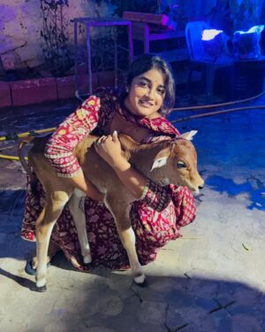 Dimple Hayathi Instagram - Sankranthi witness . My happiest moment with this Sankranthi baby . 🧿 #sankrathi2025 
#dimplehayathi