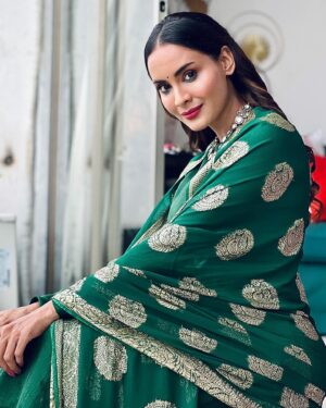 Dissha Pardeshi Instagram - Elegance is when the inside is as beautiful
as the outside🪷

Styling @trushala_nayak 
Outfit @anmayeevastra 
Jwellery @sorayaajewels
Hair n Makeup @makeupbyberdesaurabh