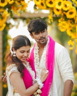 Diya Krishna Instagram - Haldi❤️
Shot by @skabhijithphotography 
Costume @santinni.in 
MUA @brahma_hairandmakeup 
Event planners @grandoystereventplanners 
Location @tajgreencoveresort