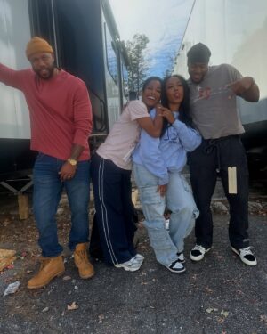 Dominique Perry Instagram - I'm all late lol, 
God gave me an opportunity to be apart of this amazing project. To have "T. I. P comin live from the V.I.P" FaceTime me one night while I'm literally in my headscarf to ask me to be apart of a romantic comedy that he is directing I was embarrassed, yet honored. Haha To be under his direction was a dream. 
@terrencej it was an absolute pleasure working next to you. To this cast yall are family. So much genuine love, that is RARE!! 
@prince_khyseam and @jobellaluv thank you for making me beautiful on camera I love u yall! Thank you @yaneley for mentioning my name in that room and believing in me. I love u and can't wait for another with you. 
Love y'all! My BRUDA BRUDAS!! (Inside joke) lol cheers to the cast of upcoming film "Situationships". 🥂

Side note: filming is Atlanta isssss yessss LAWD!
