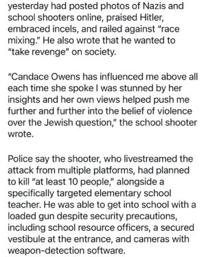 Elisa Donovan Instagram - No, it’s not a #tbt. It’s another school shooting. Yes, IT’S THE GUNS. And it is also the normalization of hatred, racism, antisemitism and violence in our culture.  Until we stop electing leaders that perpetuate these ideologies we will continue to lose lives to these sick and senseless acts. My heart breaks for this community and all of the young people whose lives will never be the same. And for the family of Josselin Corea Escalante — our thoughts and prayers are insufficient. I’m sorry we have let this happen to your beloved daughter/sister/niece, whom I read you described as always bringing home good grades, playing soccer, and being kind and loving. May she rest in peace. #endgunviolence #gunviolence #antioch #nashville #repost @shannonrwatts