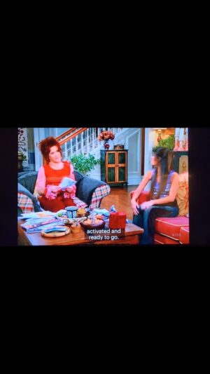 Elisa Donovan Instagram - #tbt When Morgan referenced Cambi. 😜 See what we did there? #someta #sabrinatheteenagewitch #anightattheroxbury #writers #insidejoke #creditcard #frequentflyer #roxbury