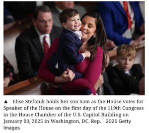 Elise Stefanik Instagram - Someone sent me this great photo they found 📸 —> Sam voting for Speaker of the House @speakermjohnson one month ago today 🙌 🇺🇸