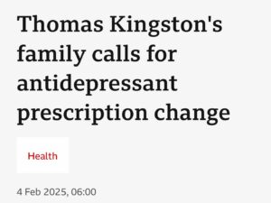 Emma Barnett Instagram - Exclusive: Jill and Martin Kingston faced a reality no parents should face - their son took his own life in their home after they had enjoyed a perfectly lovely lunch together. They were the ones to find him with a gun near his body, after he suffered a traumatic head wound.

Thomas Kingston, the husband of Prince and Princess Michael of Kent’s daughter and the king’s second cousin, Lady Gabriella Windsor, was just 45. His death prompted a warning from a coroner. 

Today his parents speak for the first time since their son’s death. And they are doing so because they want something to change. Their son, who worked in finance, had been struggling with stress in his job and was prescribed by his GP some sleeping pills and an antidepressant - a selective serotonin reuptake inhibitor - known as an SSRI. 

Tom, as his family refer to him, then returned to the surgery saying they were not making him feel better, and his doctor moved him from sertraline to citalopram, a similar drug. He then stopped taking that one as well.

At an inquest, senior coroner Katy Skerrett said Mr Kingston had taken his own life and “was suffering adverse effects of medication he had recently been prescribed.” In a prevention of future deaths report, she said action must be taken over the risk to patients prescribed SSRI medications.

And his widow Lady Gabriella said in a statement: “The lack of any evidence of inclination, it seems highly likely to me that he had an adverse reaction to the pills that led him to take his life...If this could happen to Tom, this could happen to anyone.”

Current NHS advice says research suggests anti depressants can be helpful for people with moderate or severe depression. You must talk to you doctor before you stop taking anti depressants and it’s important you do not stop taking them suddenly. 

Jill and Martin are on air now @bbctodayprogramme and catch up at @bbcsounds @bbcradio4 @bbcnews