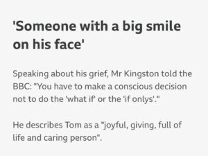 Emma Barnett Instagram - Exclusive: Jill and Martin Kingston faced a reality no parents should face - their son took his own life in their home after they had enjoyed a perfectly lovely lunch together. They were the ones to find him with a gun near his body, after he suffered a traumatic head wound.

Thomas Kingston, the husband of Prince and Princess Michael of Kent’s daughter and the king’s second cousin, Lady Gabriella Windsor, was just 45. His death prompted a warning from a coroner. 

Today his parents speak for the first time since their son’s death. And they are doing so because they want something to change. Their son, who worked in finance, had been struggling with stress in his job and was prescribed by his GP some sleeping pills and an antidepressant - a selective serotonin reuptake inhibitor - known as an SSRI. 

Tom, as his family refer to him, then returned to the surgery saying they were not making him feel better, and his doctor moved him from sertraline to citalopram, a similar drug. He then stopped taking that one as well.

At an inquest, senior coroner Katy Skerrett said Mr Kingston had taken his own life and “was suffering adverse effects of medication he had recently been prescribed.” In a prevention of future deaths report, she said action must be taken over the risk to patients prescribed SSRI medications.

And his widow Lady Gabriella said in a statement: “The lack of any evidence of inclination, it seems highly likely to me that he had an adverse reaction to the pills that led him to take his life...If this could happen to Tom, this could happen to anyone.”

Current NHS advice says research suggests anti depressants can be helpful for people with moderate or severe depression. You must talk to you doctor before you stop taking anti depressants and it’s important you do not stop taking them suddenly. 

Jill and Martin are on air now @bbctodayprogramme and catch up at @bbcsounds @bbcradio4 @bbcnews